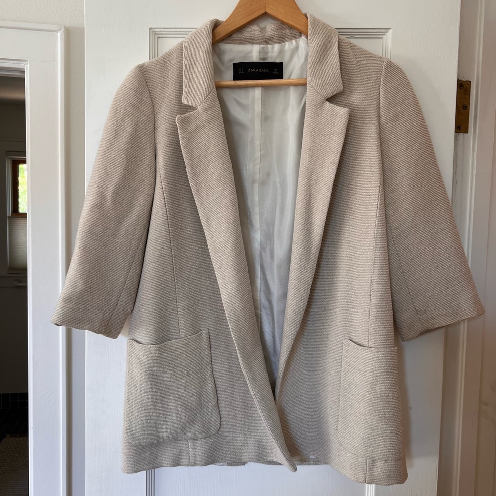 Zara 3/4 sleeve blazer